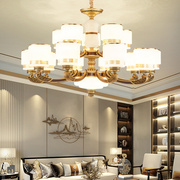 新中式客厅吊灯现代大气家用卧室，灯饰锌合金烤漆餐厅书房灯具禅意