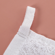幼儿园加厚擦嘴小方巾，口水手帕全棉，白色擦手儿童四方形毛巾15厘米