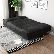 小户型多功能可折叠皮艺沙发床 简约现代两用客厅办公室沙发1.8米