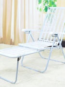夏季椅折叠椅午休椅沙滩椅竹椅躺椅睡椅靠椅白色塑料椅椅子价