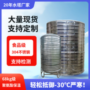 加厚304不锈钢水箱保温储水罐，盘管循环热水罐，1吨2吨3吨储水桶