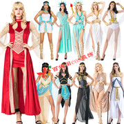 新万圣节服装cosplay古希腊雅典娜，女神埃及艳后成人公主长裙服装