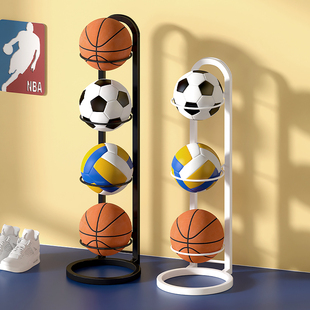球类收纳架家用篮球置物架儿童，室内运动器材，落地折叠足球摆放架子