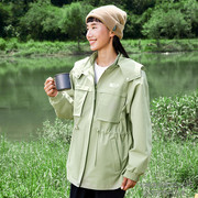 乔丹女风衣2024夏季防风保暖时尚运动女风衣外套FFD12242421