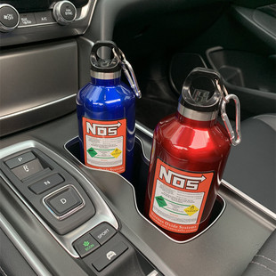车载保温壶水杯nos氮气瓶保温杯水壶不锈钢，500ml大容量运动水壶