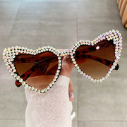 欧美复古桃心爱心墨镜太阳镜大框架眼镜 Retro Love sunglasses