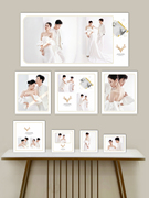 相框挂墙免打孔照片墙，组合婚纱照相框定制结婚照相框摆台相册照片