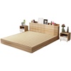 简约现代c板式床1.8米主卧双人床1.5经济型单人床榻榻米床无床头