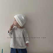 韩国宝宝毛线帽ins韩版婴儿针织护耳秋冬0-6个月婴幼儿保暖帽子潮