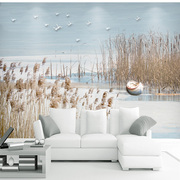 定制8d地中海电视背景墙壁纸客厅沙发墙纸墙布3d卧室餐厅壁画专用
