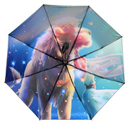 十二星座伞八骨折叠伞晴雨兼用雨伞学生伞下雨防雨伞情侣礼物