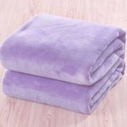 珊瑚绒毯子空调毯纯色毛毯被单绒毯单人毛巾被懒人毯午睡毯休闲毯