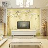 现代新中式客厅卧室电视背景墙，壁纸无纺布墙纸，温馨花鸟墙布