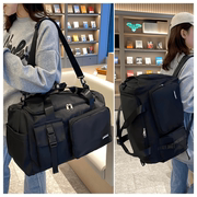 大容量旅行包女运动训练健身包手提(包手提)双肩，两用包行李袋旅游户外背包