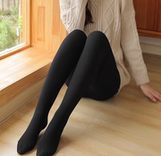 TYK-羊脂袜高品质320g秋冬保暖打底裤女加绒加厚高腰连裤袜显