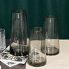 玻璃花瓶简约现代创意，简欧家居装饰美式仿真花假花花插色料花瓶
