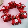 欧式喜糖盒子创意玫瑰花，婚礼用品中国风马口铁，结婚糖盒糖果盒铁盒