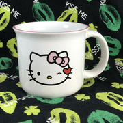 可爱Hellokitty陶瓷卡通KT猫马克水杯白色创意凯蒂猫儿童杯子进口