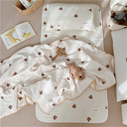 礼盒装新生的儿见面礼婴儿豆豆毯四季毛毯实用宝宝满月礼物