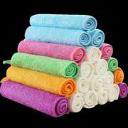 竹纤维洗碗巾抹布洗碗布家务(布，家务)清洁巾，不易沾油掉毛吸水厨房家用10片