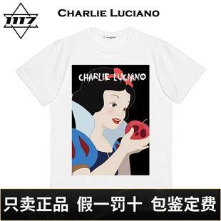 charlieluciano白雪公主cl暗黑童话男女，情侣潮牌半袖，短袖t恤tee