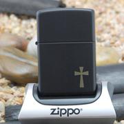 美国 ZIPPO打火机 黑色哑漆 灵感十字架 正版