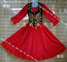 新品T新疆民族服装 新疆民族舞蹈服装 新疆舞蹈服装 维族服装