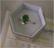 光辉玉器 金镶玉碧玉戒指 奥运热销