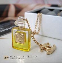 Chanel / small Hong limitada K collar de oro NO.5 frasco de perfume collares frasco de perfume han marcado el noble salvaje