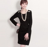 2011秋装秋季冬季新款女装新品韩版女士时尚修身长袖女生连衣裙子