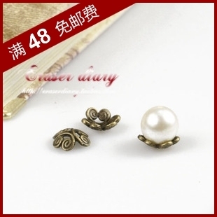  DIY饰品材料配件 12mm 古铜色 复古 浮云花托198#-D