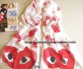 ㊣原单 川久保玲 Play Comme des Garcons 真丝 围巾 丝巾