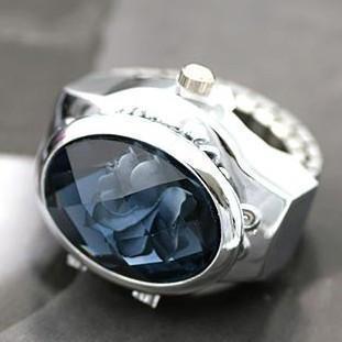 Preciosa gema brillante hoja de anillos (varios colores) - Garantía 3 más favorable al por mayor