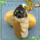 和田玉三色奇玉籽料把件送财罗汉
