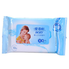 爱得利 婴儿专用柔软洁肤湿巾/手口湿巾/洁体湿巾10抽 可用来卸妆