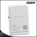 正品芝宝zippo打火机 2012白哑漆创世纪 经典zppo限量正版