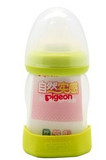 新贝亲自然实感宽口径PP奶瓶160ml(绿色带ss奶嘴)AA80-不含双酚A