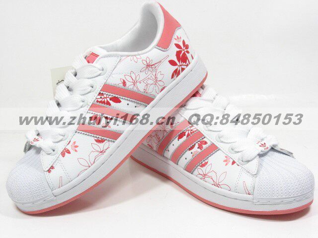 正品三叶草 ADIDAS SUPERSTAR Ⅱ 女板鞋 红色幻想
