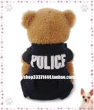 Police警察变身装四脚衣深蓝春装衣服狗狗衣服超帅超酷质量赞！