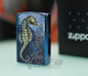 原装正品ZIPPO专卖火芝堂蓝冰海马21075