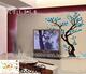 樱花树 快乐贴 时尚涂鸦手绘墙贴纸