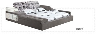 1.8米榻榻米双人床 储物布艺床 欧式大床 多功能布床软床