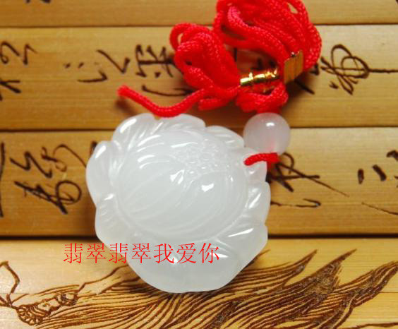 Xinjiang Wada high quality Crystal white jade Carved Lotus Pendantin the Home accessories , Carving , Jade carving category - from Buy2taobao.com to provide professional Taobao agent buy service