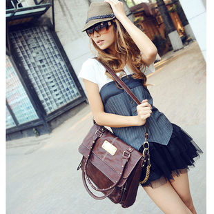 双金冠强货！大包包女包韩版时尚可折叠三用单肩斜挎包包DWJ-026￥：69.00