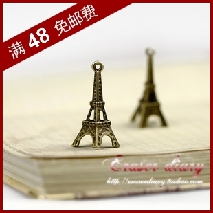  DIY饰品材料配件 手工串珠 32mm  复古中号铁塔 挂饰