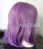 AshiTaKAlolita 原宿 日常系假发 橘棕梦幻紫渐变莓色紫假发