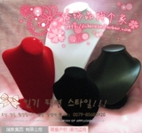 多款多色 黑色皮绒布模特架 项链展示架首饰架饰品展示架颈模批发