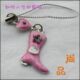 韩式合金手机链2008款Hello Kitty靴子