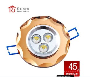 Lamp LED spot light ceiling lamp tube light Crown quality aviation aluminum super light 3*1W a full set only $ 43