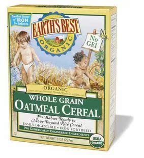  5皇冠 美国Earths Best世界最好高铁婴儿燕麦米粉/米糊 宝宝辅食